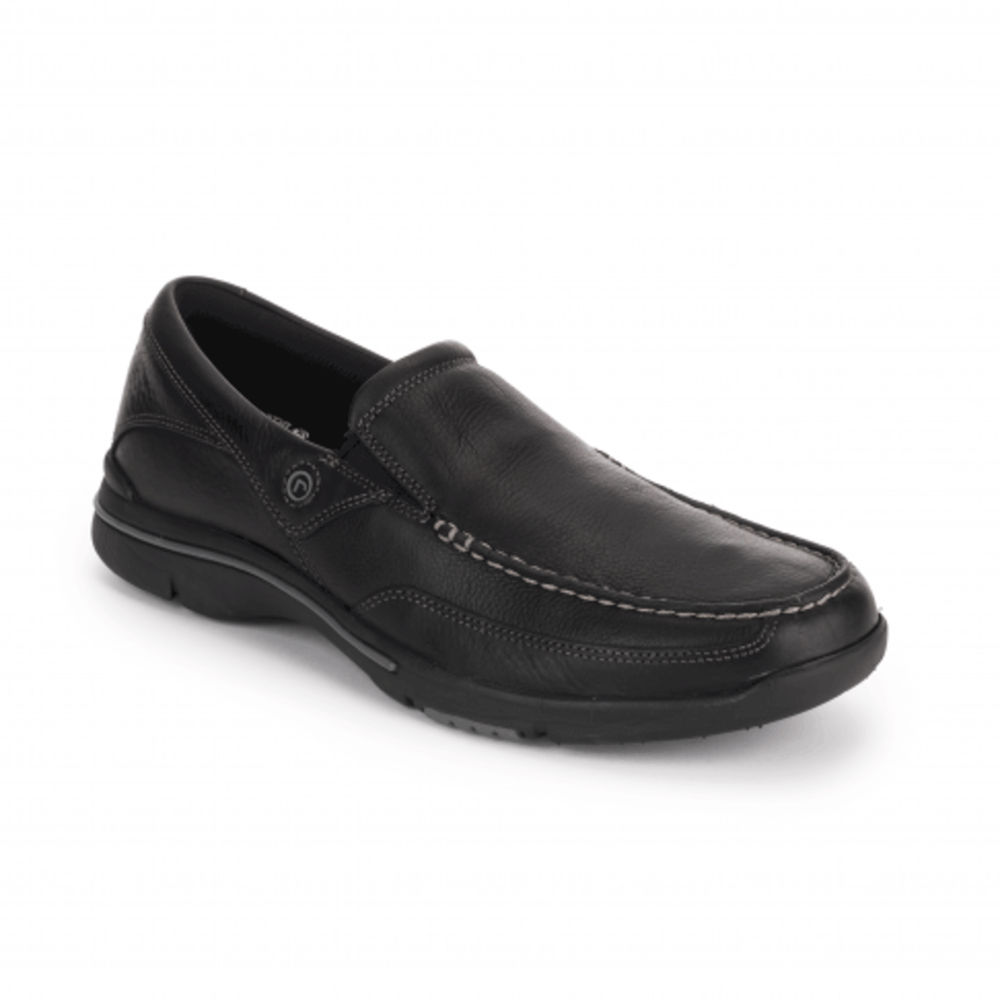 Sapato Vela Rockport Homem Pretas - City Play Eberdon - 51426ANTD